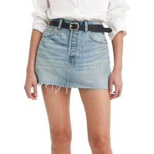 Levi's Light Blue Icon Mini Skirt